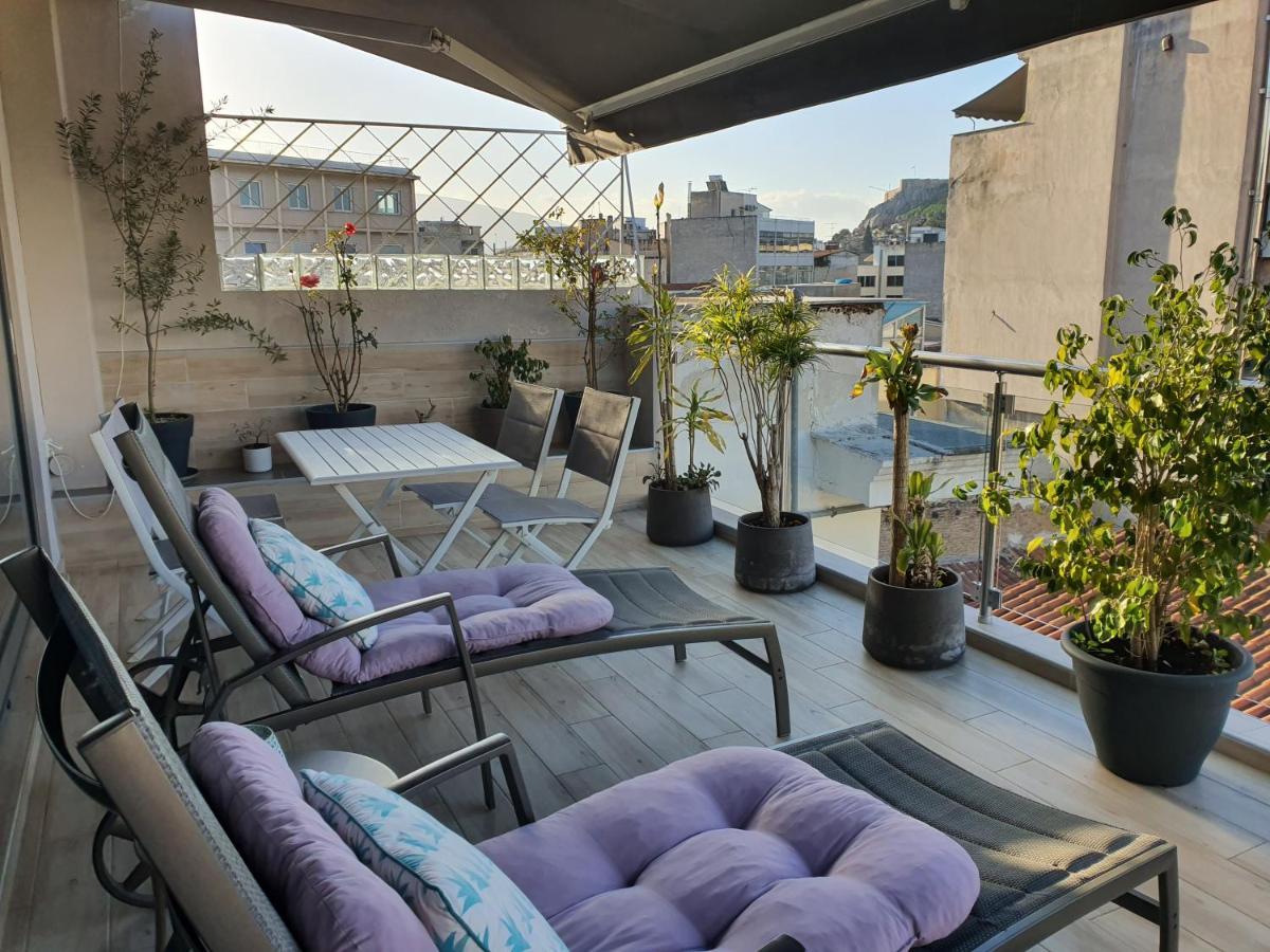 Super Loft With Acropolis View Apartment Athena Bagian luar foto